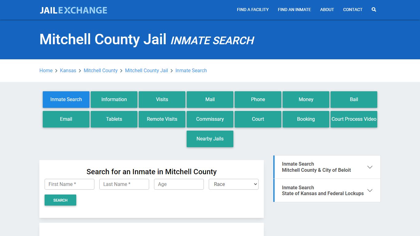 Mitchell County Jail, KS Inmate Search: Roster & Mugshots